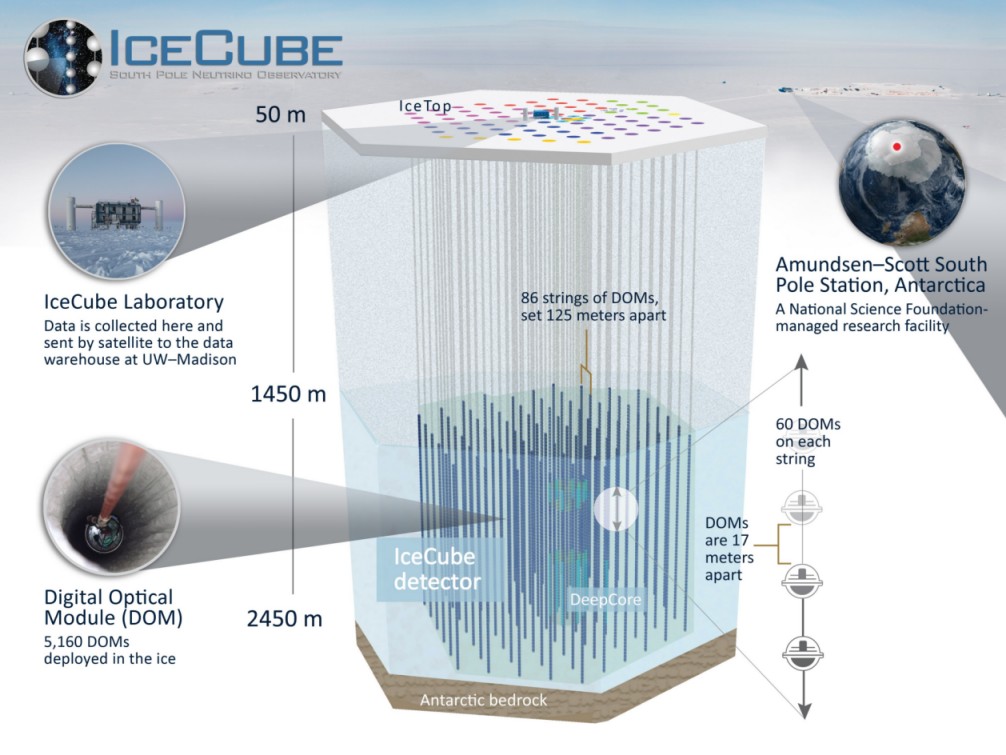   The IceCube detector
