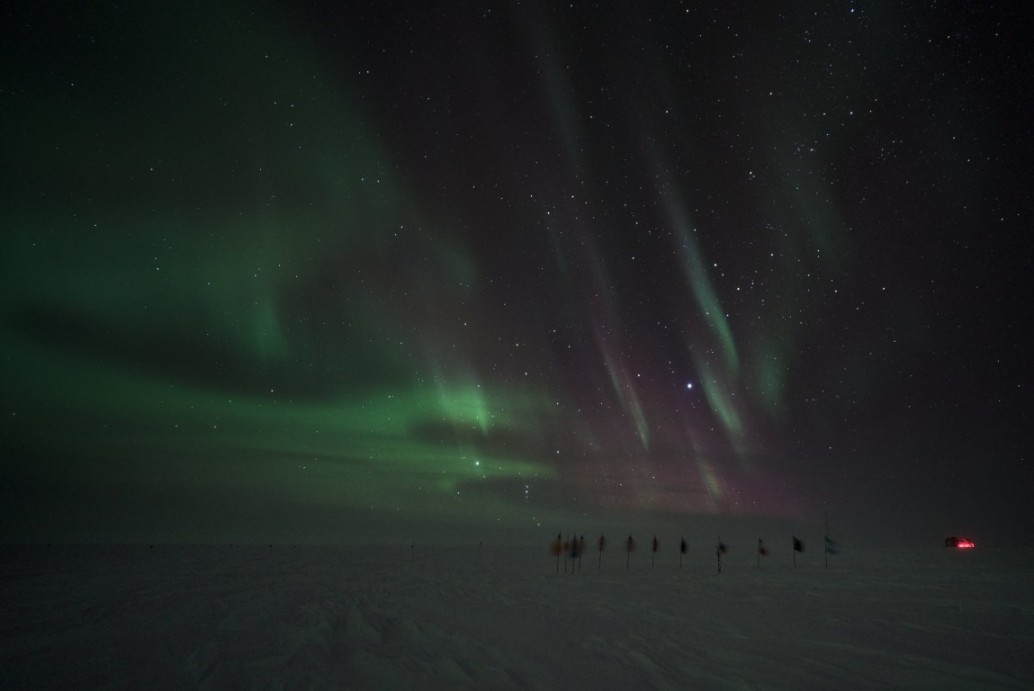 Auroras over the Ceremonial Pole